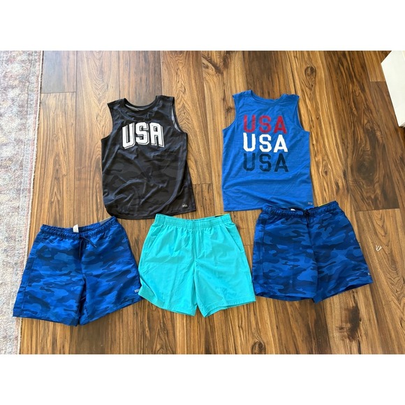 Bundle of 5 DSG Boys' Athletic Pieces – Size Medium – Camo, Blue, USA - Picture 1 of 8
